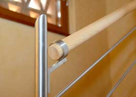 corrimano in legno